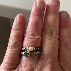 2 David Yurman stackable rings